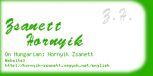 zsanett hornyik business card